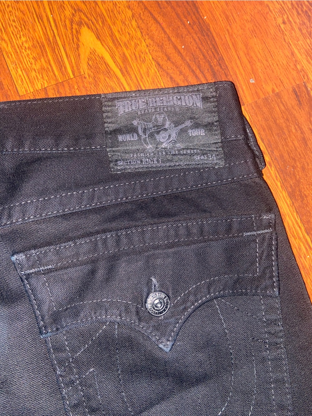Men’s true religion Ricky Straight Jean size 34 - Picture 8 of 9